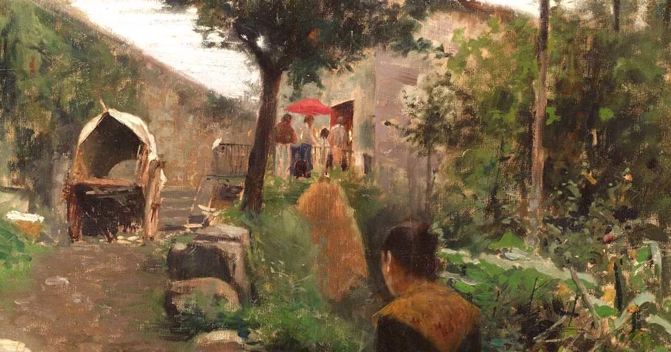 Il dottor Alberich Casas visita un ammalato di colera